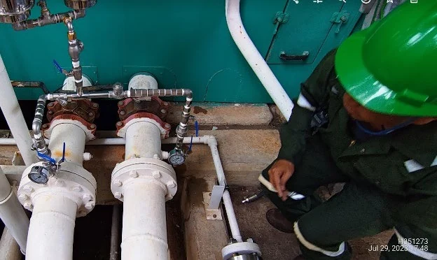 Venturi chemical injector installation